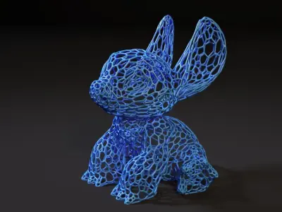Stitch voronoi 3D print model