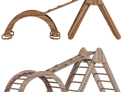 Baby Gym Swing Set 3D model