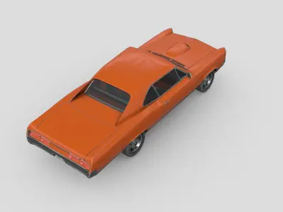 Pontiac GTO 1967 Low-poly 3D model