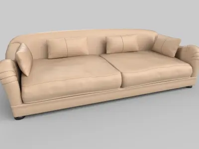 Realistic sofa 3D model