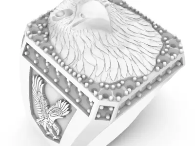 Eagle ring  Free 3D print model