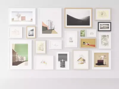 Picture Frames Mixed 3D model