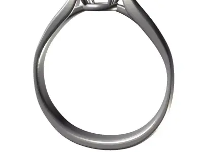 solitaire ring  Free 3D print model
