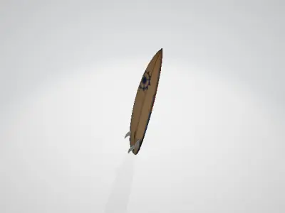 3D Surfboard Model 3D model