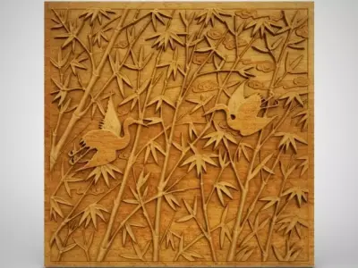 Stork Ornament 3D print model