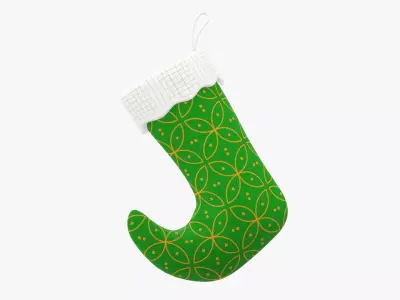 Gift Christmas stocking 04 3D model