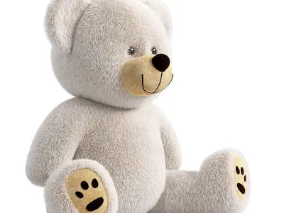 collection of teddy bears 3D model