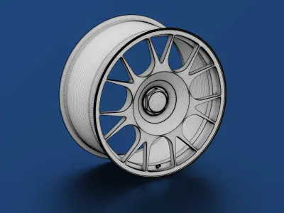 Rotiform TUF-R Option 1 Rim 3D Model 3D model