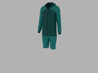 Sport Suit Low-poly 3D model 39