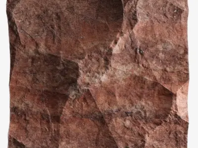 248-RockPanel rock on wall 3D model