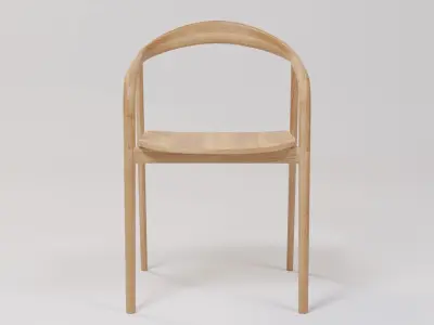 Cafe Chair 51x51x78 Low-poly 3D model