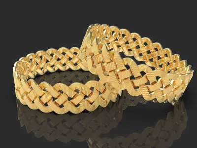 Braid Bracelet 3D model