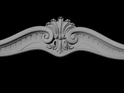 Central decor ornament for furniture 3D model 815
