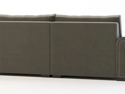 Darby Home Co Lebanon Modular Sectional Sofa Two Seater 3D model
