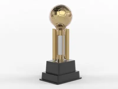 Trophy Cup 3D model 2