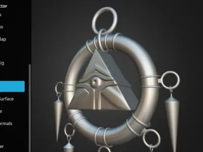 YuGiOh Millennium Ring 3D model