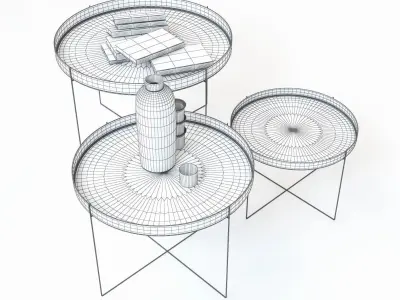 Habibi side table 3D model