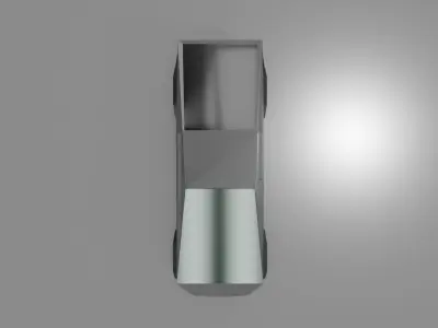 CyberTruck Low Poly  3d model Low-poly 3D model