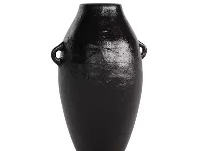 Artisan Handcrafted Terracotta Vase 3D model