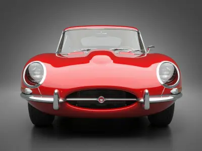 1961 Jaguar E-Type 3 8 Coupe 3D model