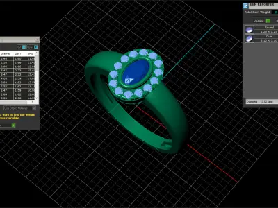 Halo ring model 691 3D print model