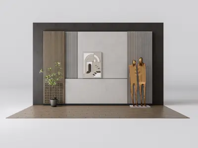 Decorative Wall Panel 3D wall panel 3d panel Backdrop 3  3D model