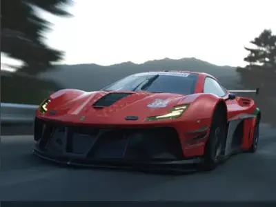 ferrari Low-poly 3D model
