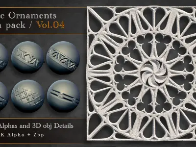 Gothic Ornaments VOL 04  3D model