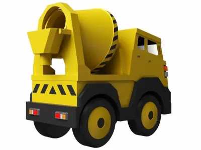 Toy Cement Mixer 3D model