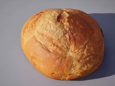 Wheat Bread 5K triangles 4K PBR textures Low-poly 3D model
