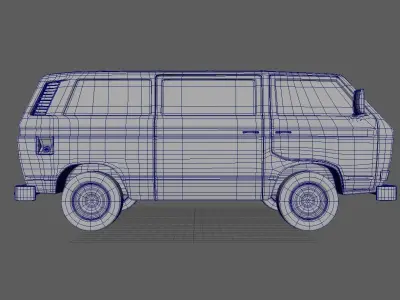 VW T3 Syncro - Offroad Car - Volkswagen Transporter 1990 3D model