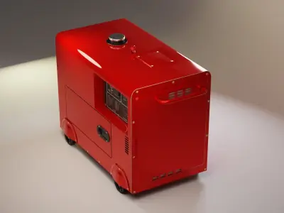 Power Generator Low-poly 3D model