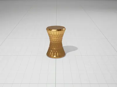 Marcel Wanders Stone Stool UE4 Low-poly 3D model