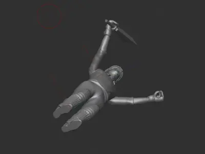 Cricket batsman 3D print model