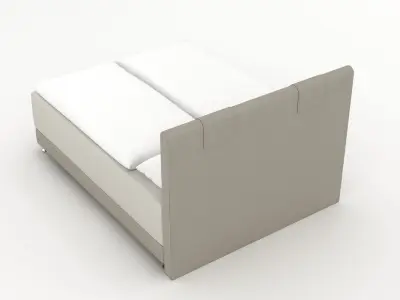 Single Bed x 2 3D model
