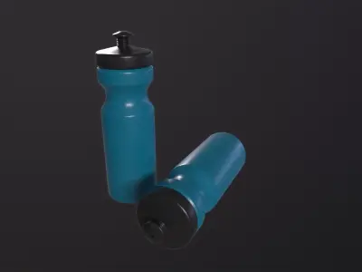 Sport Water Bottle 3D Model Low-poly 3D model