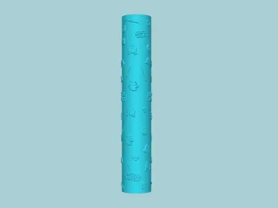 Texture Roll 61 Star Wars Positive - Fondant Decoration Maker 3D print model