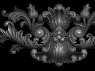 classic leaves 3D print model