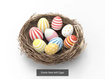 Easter Festival Symbol Pack 01 3D Model Collection