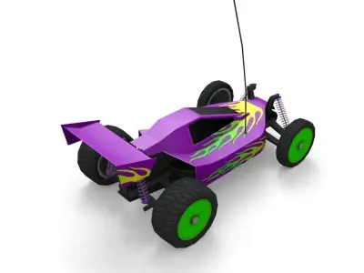 Game Ready RC Buggy Low-poly 3D model