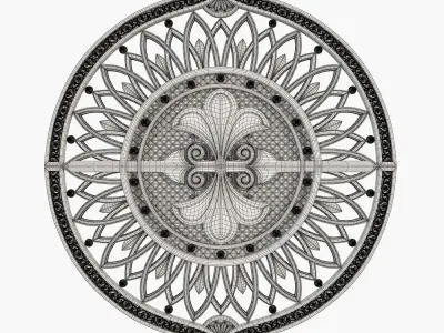 Arabic decor cnc 3D model