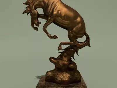 Horse Statuette 2C 3D model