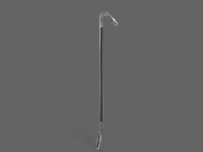 PBR Crowbar V1Black Low-poly 3D model