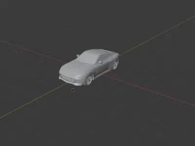 Nissan Z sports car 3D model