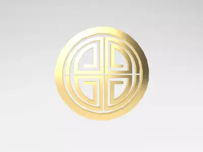 China Type Decoration v1 004 Low-poly 3D model