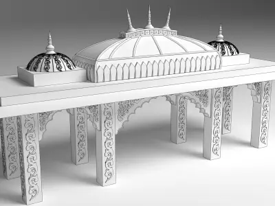 Indian Palace Porch 3D model