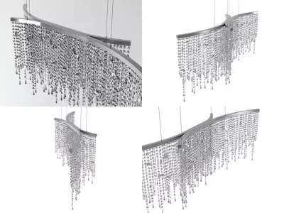 Why four different chandeliers 3D model