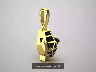 collection of jewelry with the Tiger Motif Collection 3D Model Pack