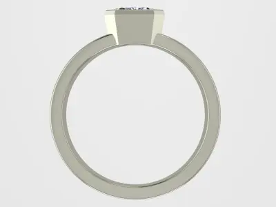 Emerald ring 3D print model purchase