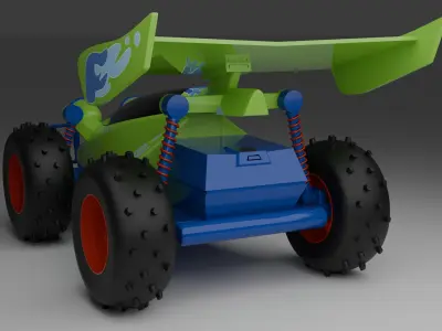 Toy Story RC Car Low-poly 3D model